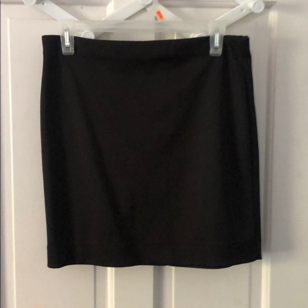Black mini skirt